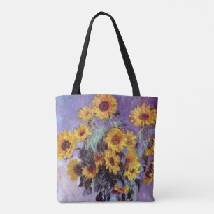 Bolso De Tela Bouquet de girasoles de Claude Monet, arte vintage