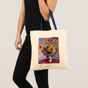Bolso De Tela Bouquet de girasoles de Claude Monet, arte vintage