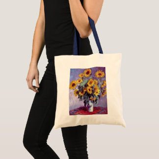 Bolso De Tela Bouquet de girasoles de Claude Monet, arte vintage