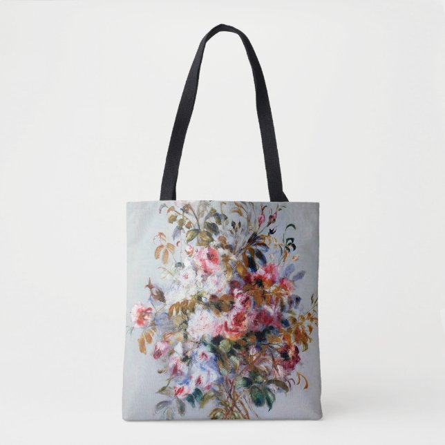 Bolso De Tela Bouquet de Rosas, Renoir (Anverso)