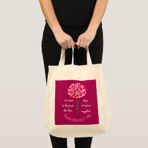 Bolso De Tela Bouquet de San Valentín