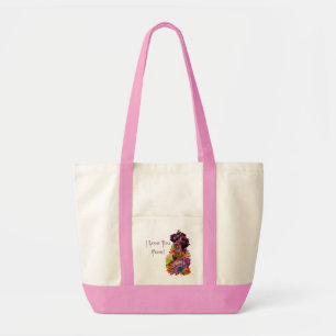 Bolso De Tela Bouquet del Día de la Madre de las Flores Tropical