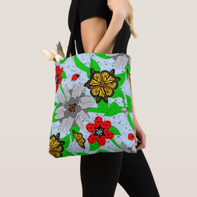 Bolso De Tela Bouquet entomólogo (Detalle)