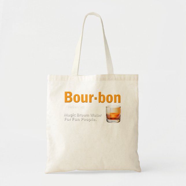 Bolso De Tela Bourbon Whiskey Lover Bourbon Definición (Frente)