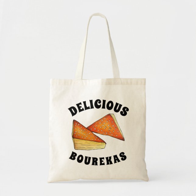 Bolso De Tela Bourekas Sabrosa Pasta Comida Israelí Gastronomía  (Frente)