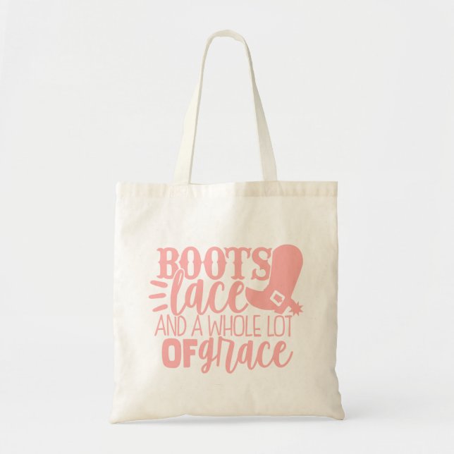 Bolso De Tela Bové bota baile de lechuga rosa occidental (Frente)
