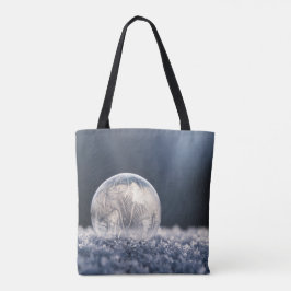 Bolso De Tela Bóveda helada de pino nevado de invierno