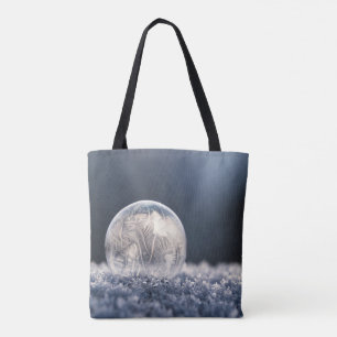 Bolso De Tela Bóveda helada de pino nevado de invierno