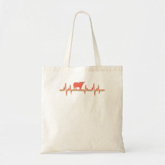 Bolso De Tela Bovino de vaca Bovino Highland Cow Escocia Heartbe