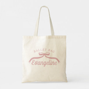 Bolso De Tela Bow Frame Ballet