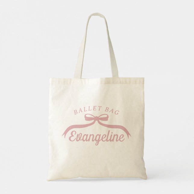 Bolso De Tela Bow Frame Ballet (Reverso)