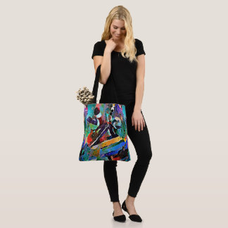 Bolso De Tela Bowie y príncipe Rock hacia fuera en espacio