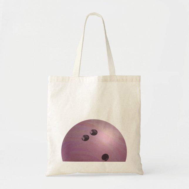 Bolso De Tela Bowling Ball Pink (Frente)
