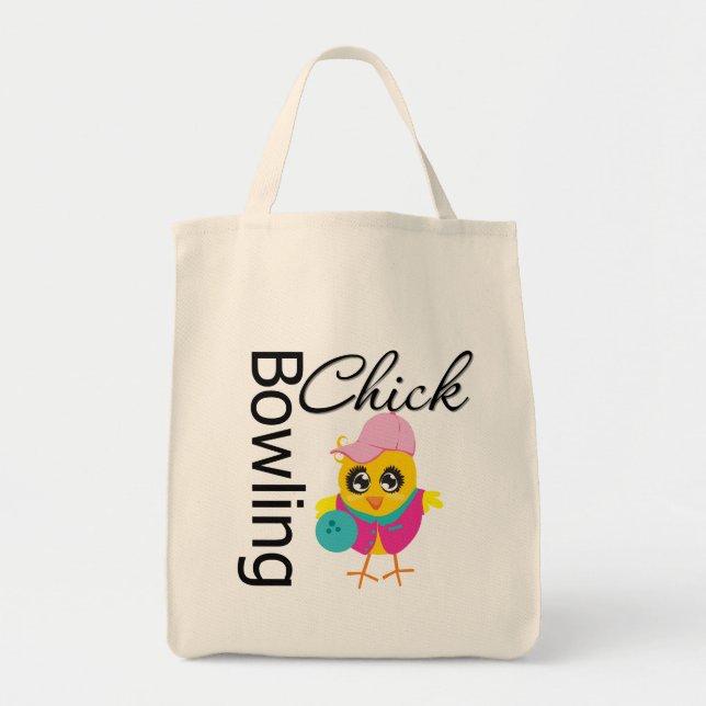 Bolso De Tela Bowling Chick (Frente)