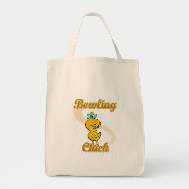 Bolso De Tela Bowling Chick (Frente)
