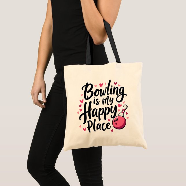 Bolso De Tela Bowling Lover Cute Retro Diseño Deportivo Estético (Anverso (producto))