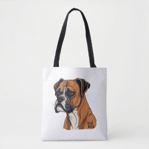 Bolso De Tela Boxer Bark Diseña diseños gráficos punquíticos
