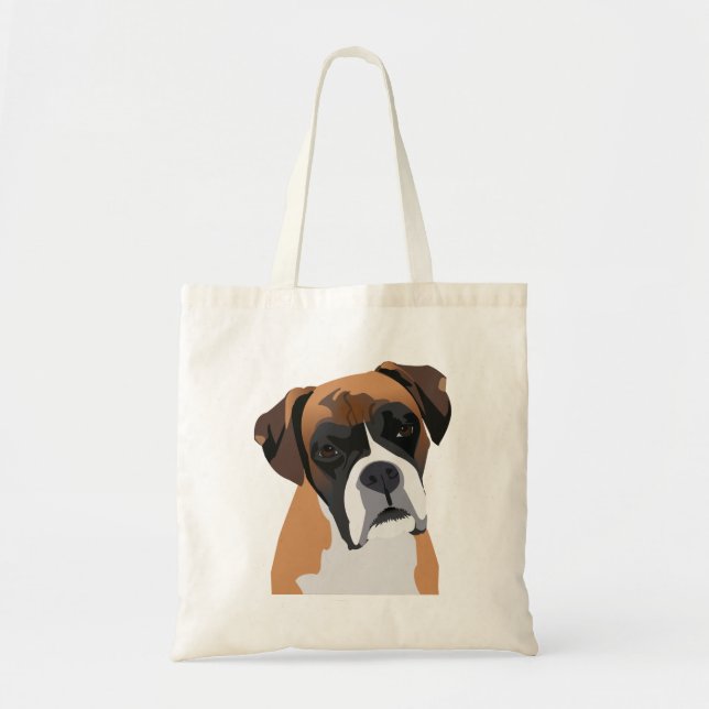 Bolso De Tela Boxer Dog (Frente)