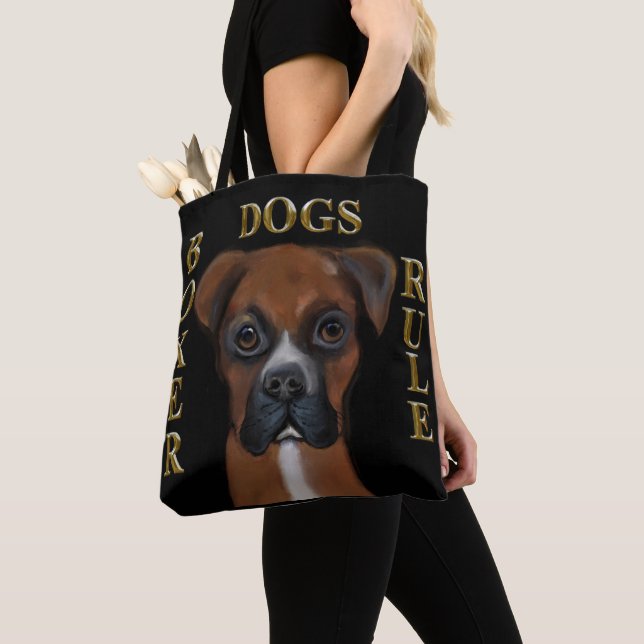 Bolso De Tela Boxer Dog (Detalle)