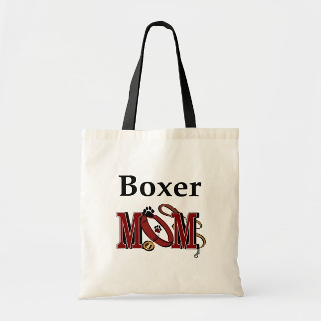 Bolso De Tela Boxer Dog MOM (Frente)