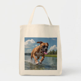Bolso De Tela Boxer Elegant Grocery Tote Bag