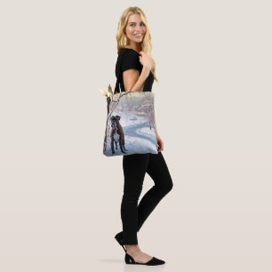 Bolso De Tela Boxer Let It Snow Navidades