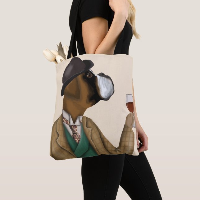 Bolso De Tela Boxer Wine Snob (Detalle)