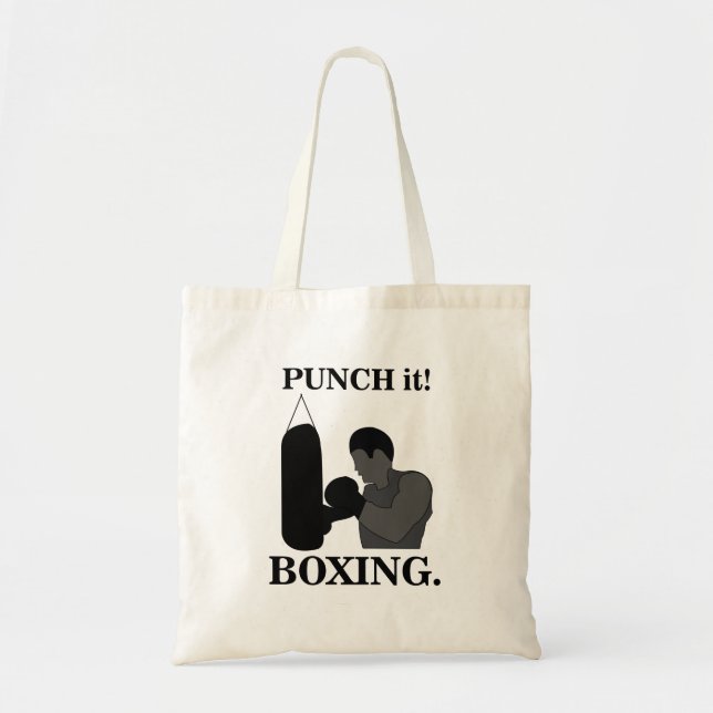 Bolso De Tela Boxing Sport Punch It Boxing (Frente)