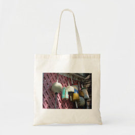 Bolso De Tela Boyas de bogavante en el Entramado Rosado - Viñedo