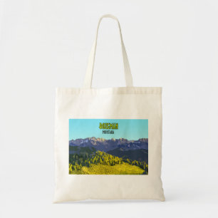 Bolso De Tela Bozeman Montana Mountains Vintage
