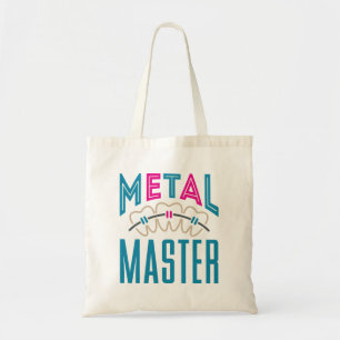 Bolso De Tela Braces ortodoncistas maestras metalizado