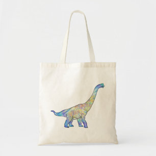 Bolso De Tela Brachiosaurus Prehistórico Lindo Dinosaurio Jurási
