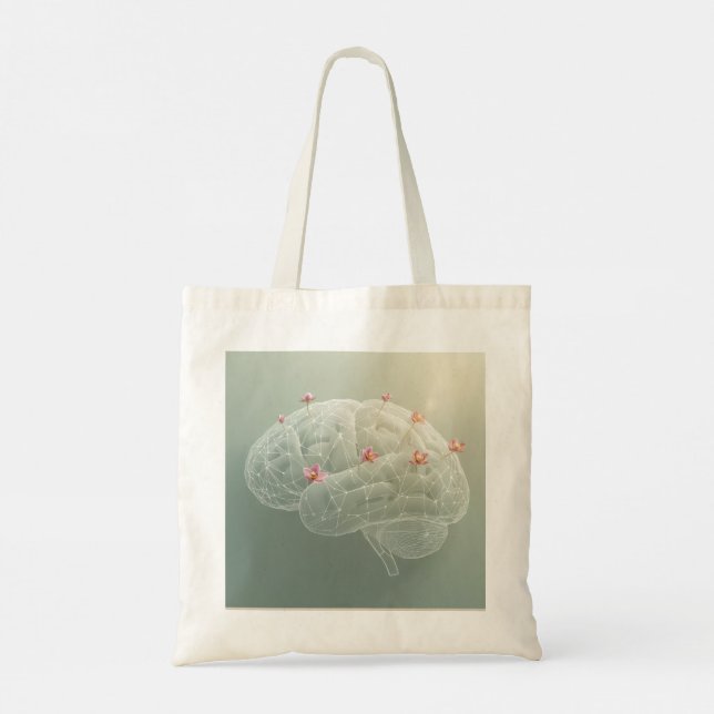 Bolso De Tela Brain Botanical Creativity (Reverso)