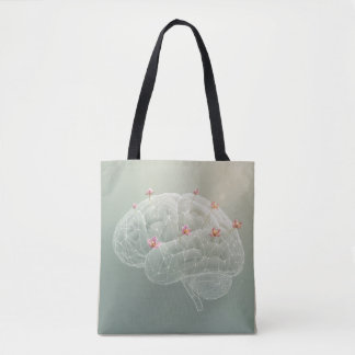 Bolso De Tela Brain Botanical Creativity