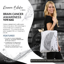 Bolso De Tela Brain Cancer Awareness Tote Bag