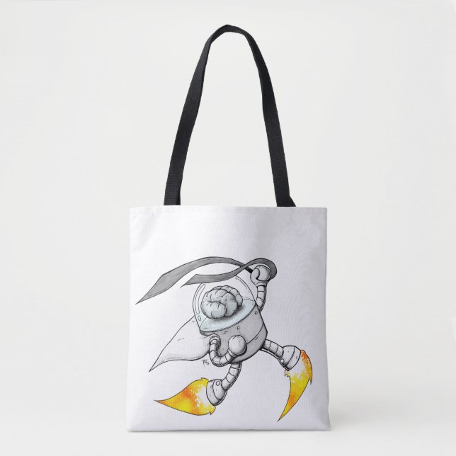 Bolso De Tela BrainBot (Anverso)
