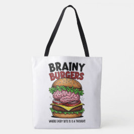 Bolso De Tela Brainy Burgers Tote Bag