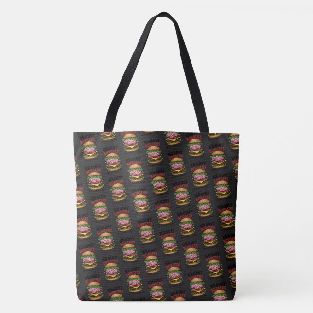 Bolso De Tela Brainy Burgers Tote Bag (Anverso)