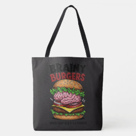 Bolso De Tela Brainy Burgers Tote Bag