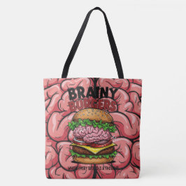 Bolso De Tela Brainy Burgers Tote Bag
