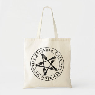 Bolso De Tela Braise Seitan Vegan Pentagram (versión oscura)