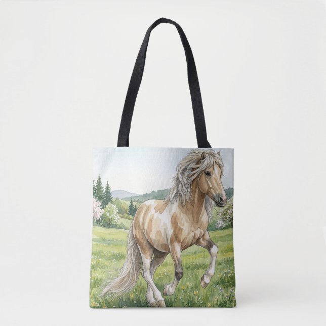 Bolso De Tela Brana Pinto Palomino Icelandic Watercolor (Anverso)