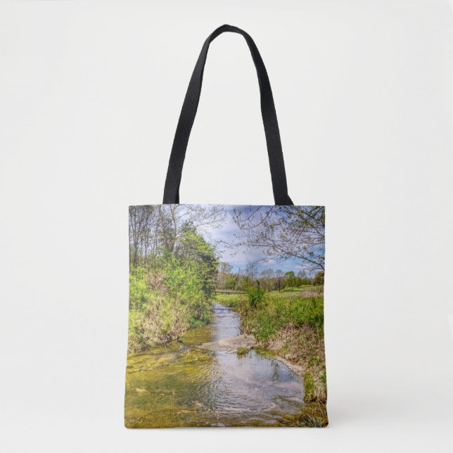 Bolso De Tela Branson Fall Creek Stream (Anverso)