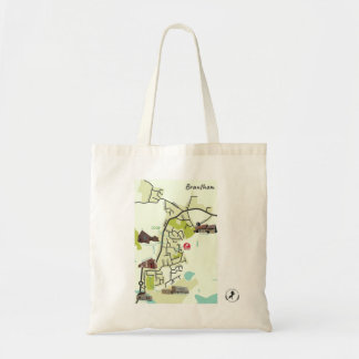 Bolso De Tela Brantham Map Tote Bag