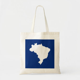 Bolso De Tela Brasil festivo azul