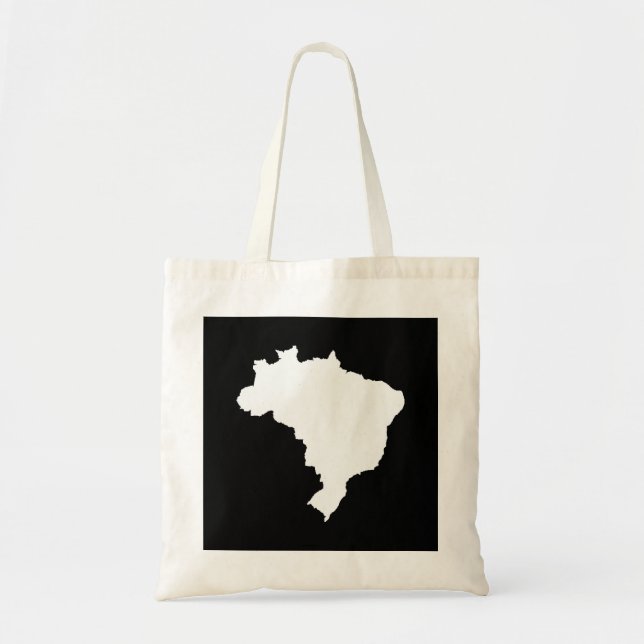 Bolso De Tela Brasil festivo negro (Frente)