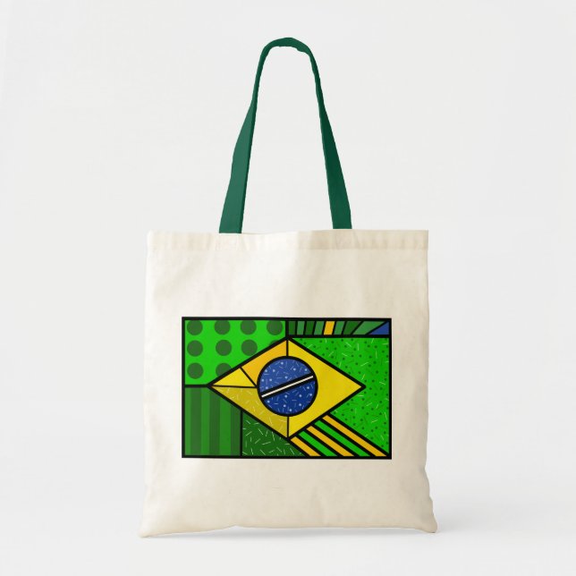 Bolso De Tela Brasil la lana Lichtenstein (Frente)