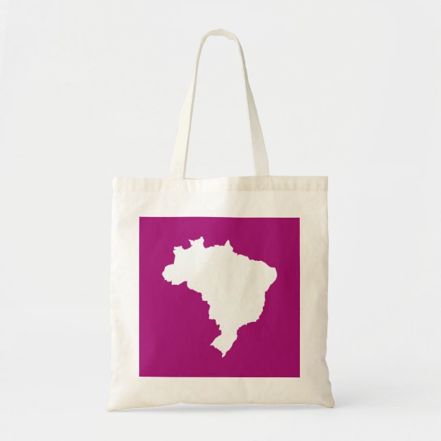 Bolso De Tela Brasil morado festivo (Frente)