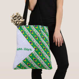 Bolso De Tela Brasil Patrimonio Personalizado con Azulejos