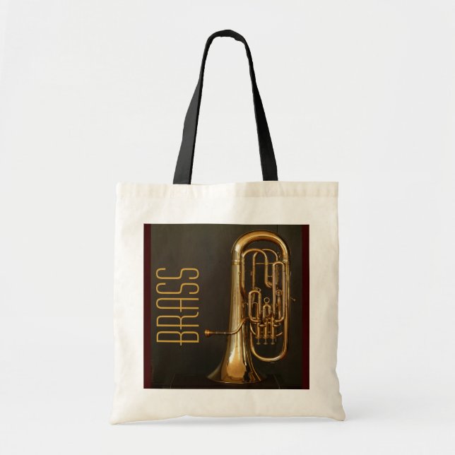 Bolso De Tela Brass Horn Tote Bag (Frente)